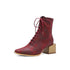 Martin Boots Women Thick Heel Pointed Toe Zipper